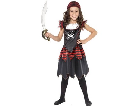 Disfraz de Niña DISFRAZZES Pirata Rojo (Talla: 4 a 6 años)