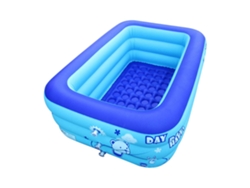Bañera Y Piscina Inflable Portátil Azul Talla M Para Niños, Uso Exterior. Bomba De Aire Eléctrica Vendida Por Separado.