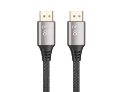 Cabo Displayport Dp 1.4 8k 4k 32.4gbps Conector Ouro 24k 2m/6.56ft Acessório De Computador