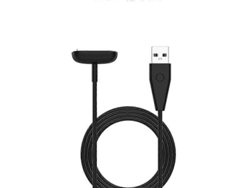 Cable de carga USB con cargador magnético y botón de reinicio para reloj inteligente Fitbit Luxe Ly Ebike (1 m)