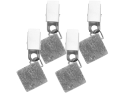 4 Pesas Para Manteles De Piedra Con Clip De Metal Para Uso Exterior Hogar Fiesta Picnic Jardín Patio 6x2x2cm Gris