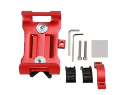 Soporte Para Teléfono Bicicleta De Aleación De Aluminio Para Manejo, Montura Para Navegación Outdoor, Accesorios Ciclismo Rojo