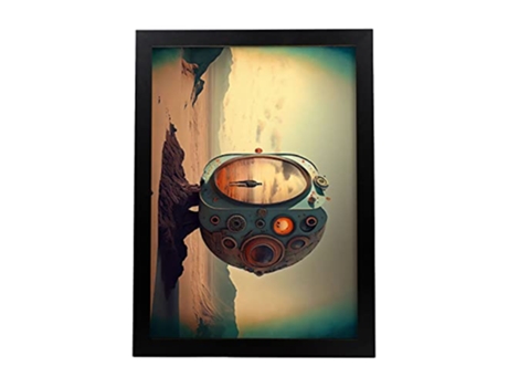 NACNIC Poster Canal De Noticias En Estilo Surrealismo Cinematográfico Ilustraciones Y Grabados De Historieta Abstracta Y Artística A3