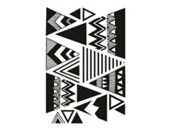 Adesivo de parede geométrico Rebe, removível, em vinil, para decoração de casa, quarto ou parede.
