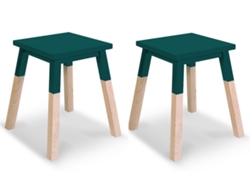 Banco MON PETIT MEUBLE FRANÇAIS de Madeira Maciça Assento 35 cm (2 unidades)