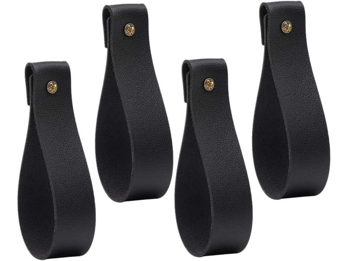 4 piezas de PU para soporte de parada bohemio, elegante, fácil de instalar y duradero Chaberlu