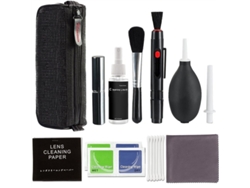 Kit de limpieza profesional para lentes de cámara DSLR botella pulverizadora bolígrafo cepillo soplador negro CHRUI