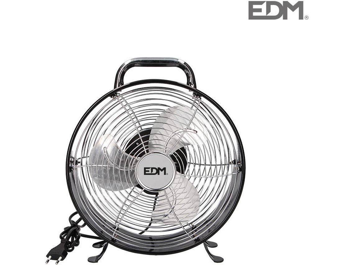 Ventilador de Mesa EDM Negro 30W 20 Cm