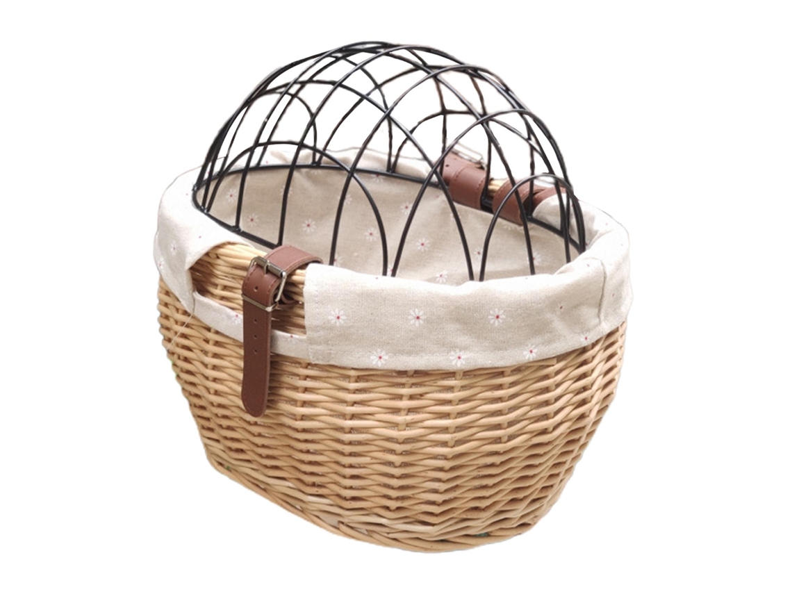 Cesta Para Bicicleta (transporte Para Pets Com Tampa De Malha)