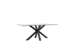 Mueble de Apoyo DUDECOR (Negro - Acero Epóxi - 180x100x75 cm)
