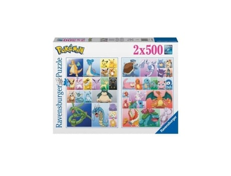 Pokémon Puzzle 2X 500 Peças Coleção Pokémon RAVENSBURGER