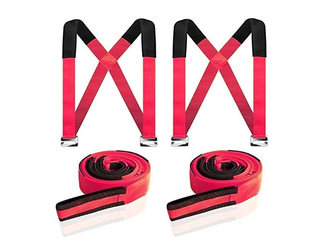 Correas de elevación ajustables para muebles, electrodomésticos y colchones. Sistema de transporte con correas para los hombros.