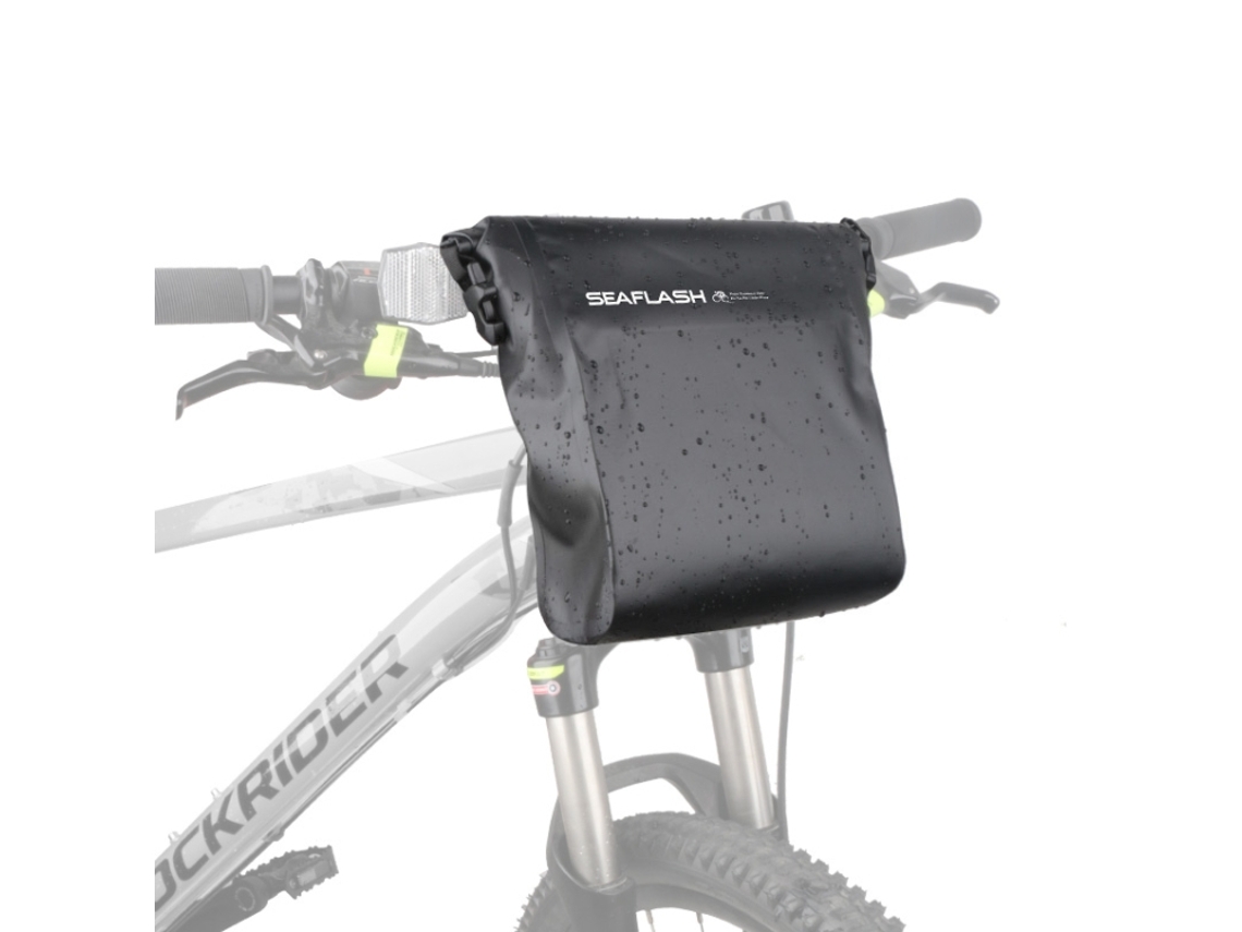 Bolsa para manillar de bicicleta plegable e impermeable para uso en exteriores.