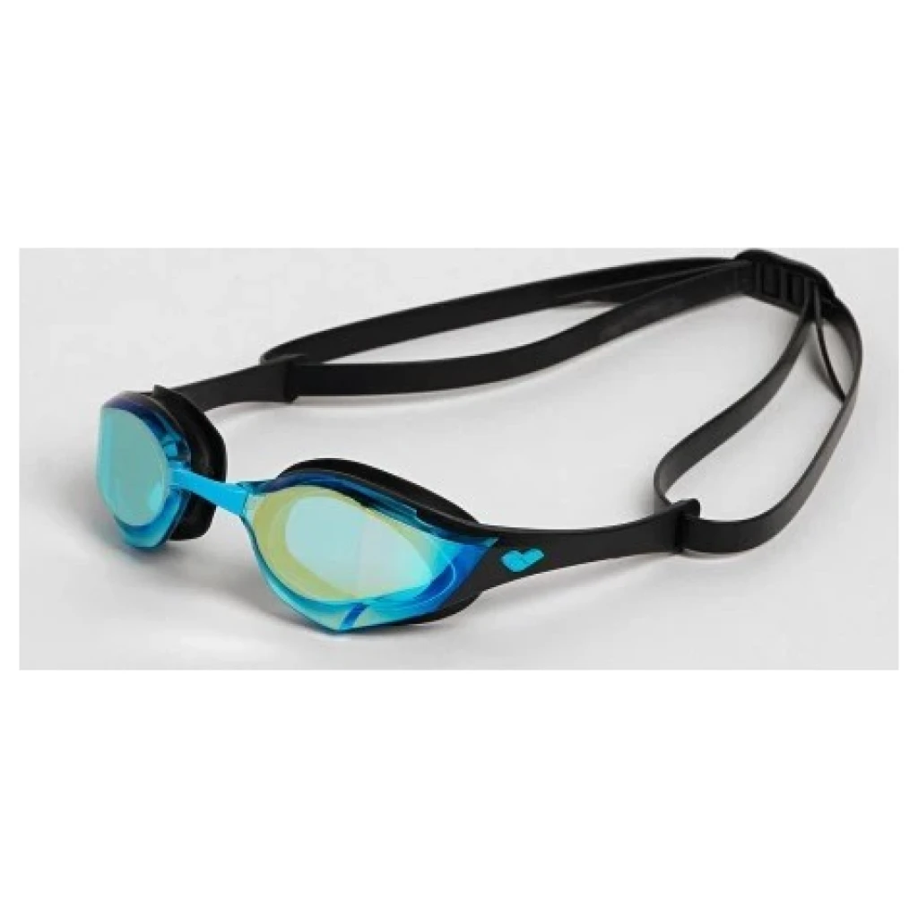 Gafas de natación ARENA Cobra Edge Swipe Mirrored Agua-Negro-Negro World Aquatics Approved
