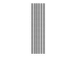 20 pajitas de papel - rayas blancas y negras