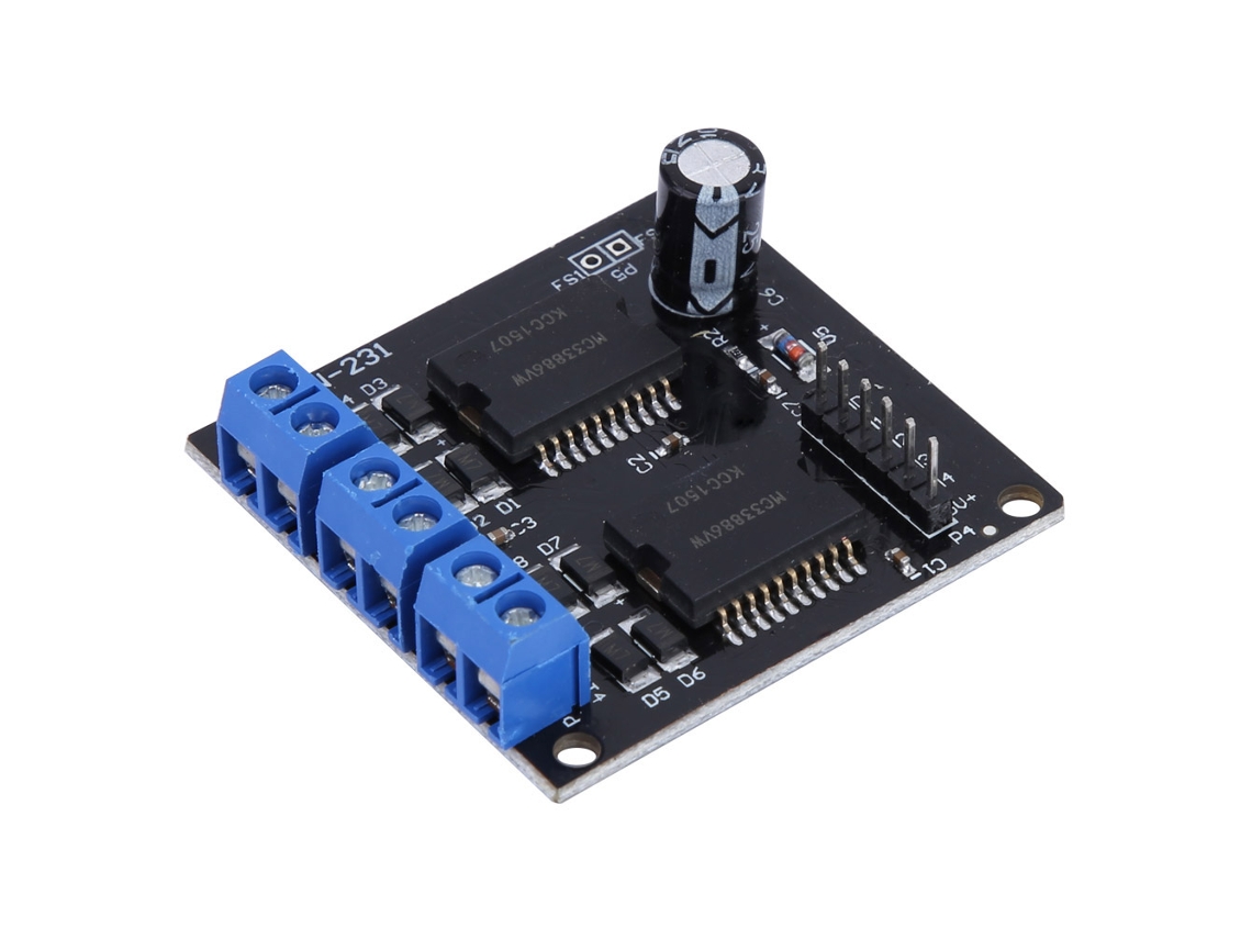 Módulo Controlador Motor 4 Canales 5a 6.5-24v Mc33886 Para Robot Coche Inteligente Placa Controladora