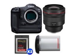 Canon EOS R3 + RF 85mm F/1.2 L Usm + 2 Sandisk 128GB Extreme Pro CFExpress Tipo B + Canon LP e19 + Libro electrónico “20 consejos para fotos impresionantes”