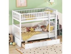 Litera Infantil Convertible De 90x200 Con Cajones.