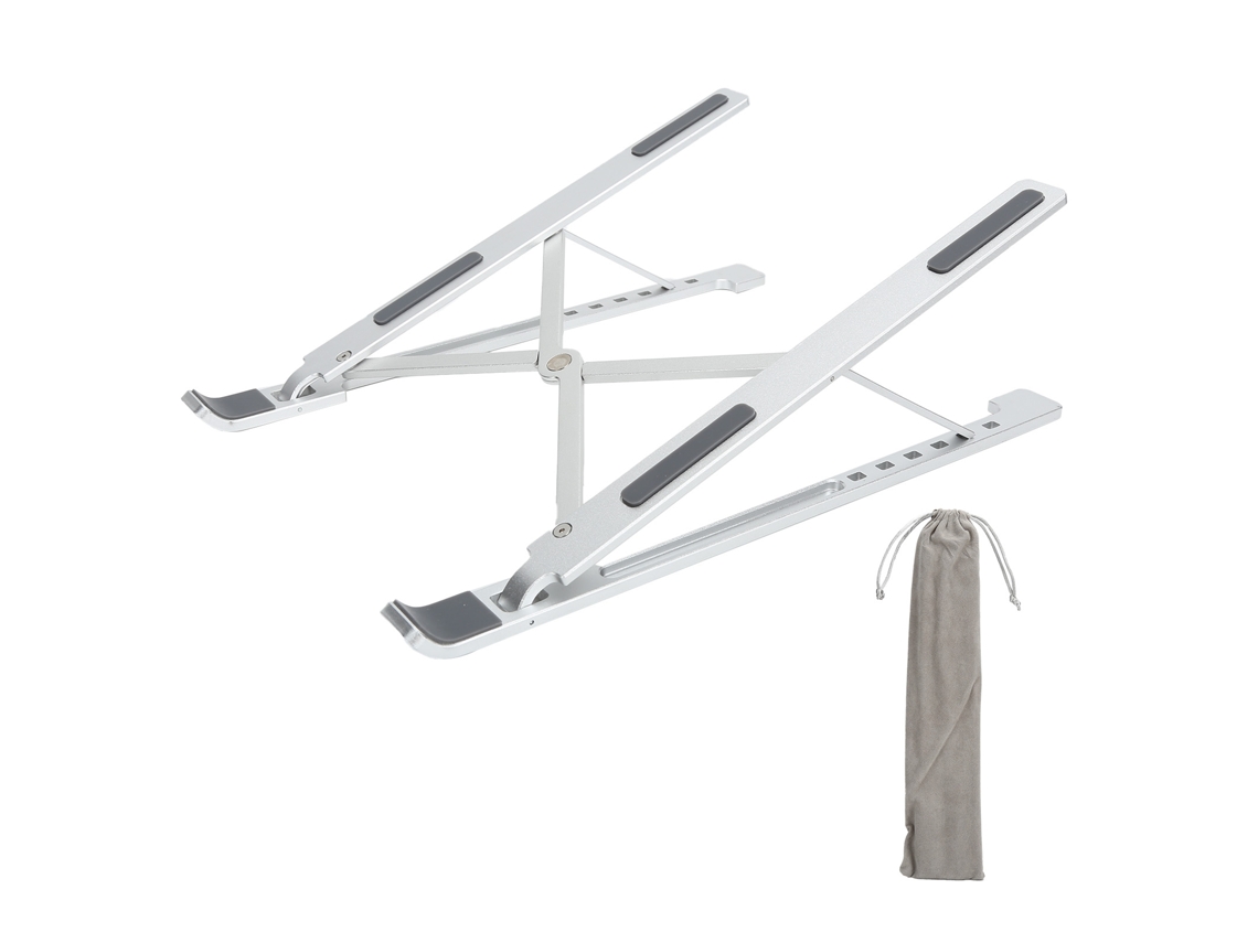Soporte plegable portátil YHL X3 plateado para portátiles de 11 a 15,6 pulgadas.