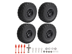 4pcs Neumáticos Camión Rc Short Course Simulación Alta Reemplazo Traxxas Slash 1/10 Coche Rc Negro