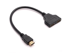 Cable Divisor Hdmi, Plug-and-play, Conecta Un Dispositivo A Dos Monitores.