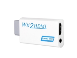 Adaptador de Wii a HDMI con escalado a 720p/1080p y salida de audio de 3,5 mm. CHARM