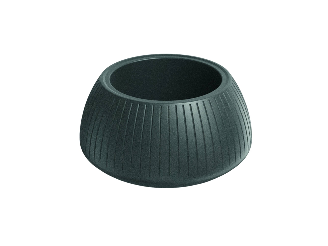 Maceta Well Home Coro Bowl Rotomolded, Grafito, Ø40x20