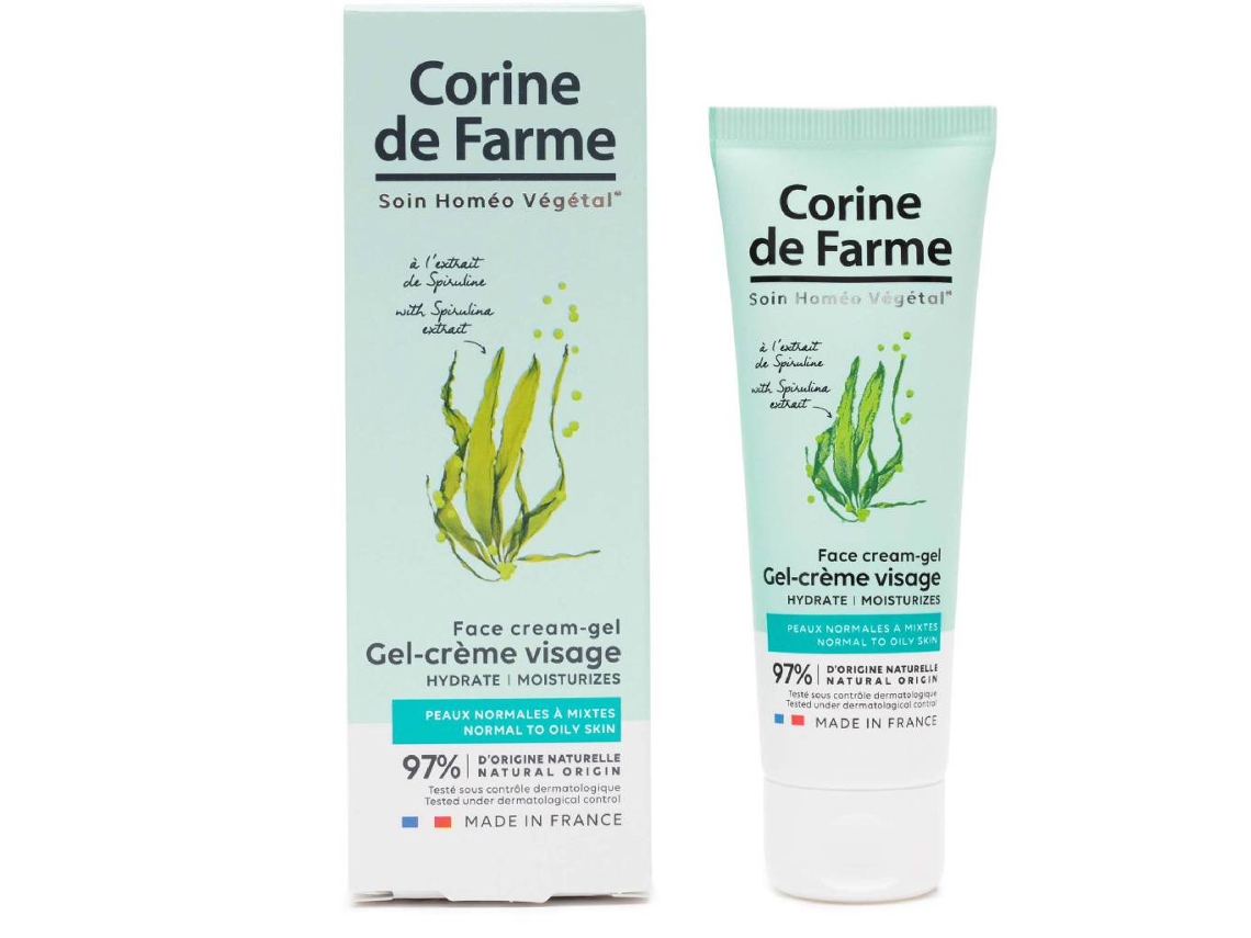 Crema de Rostro Gel Extra Care Espirulina Hidratante CORINE DE FARME