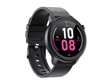 Smartwatch, pantalla táctil HD de círculo completo de 1,3 pulgadas, resistente al agua IP68, negro CHRONUS
