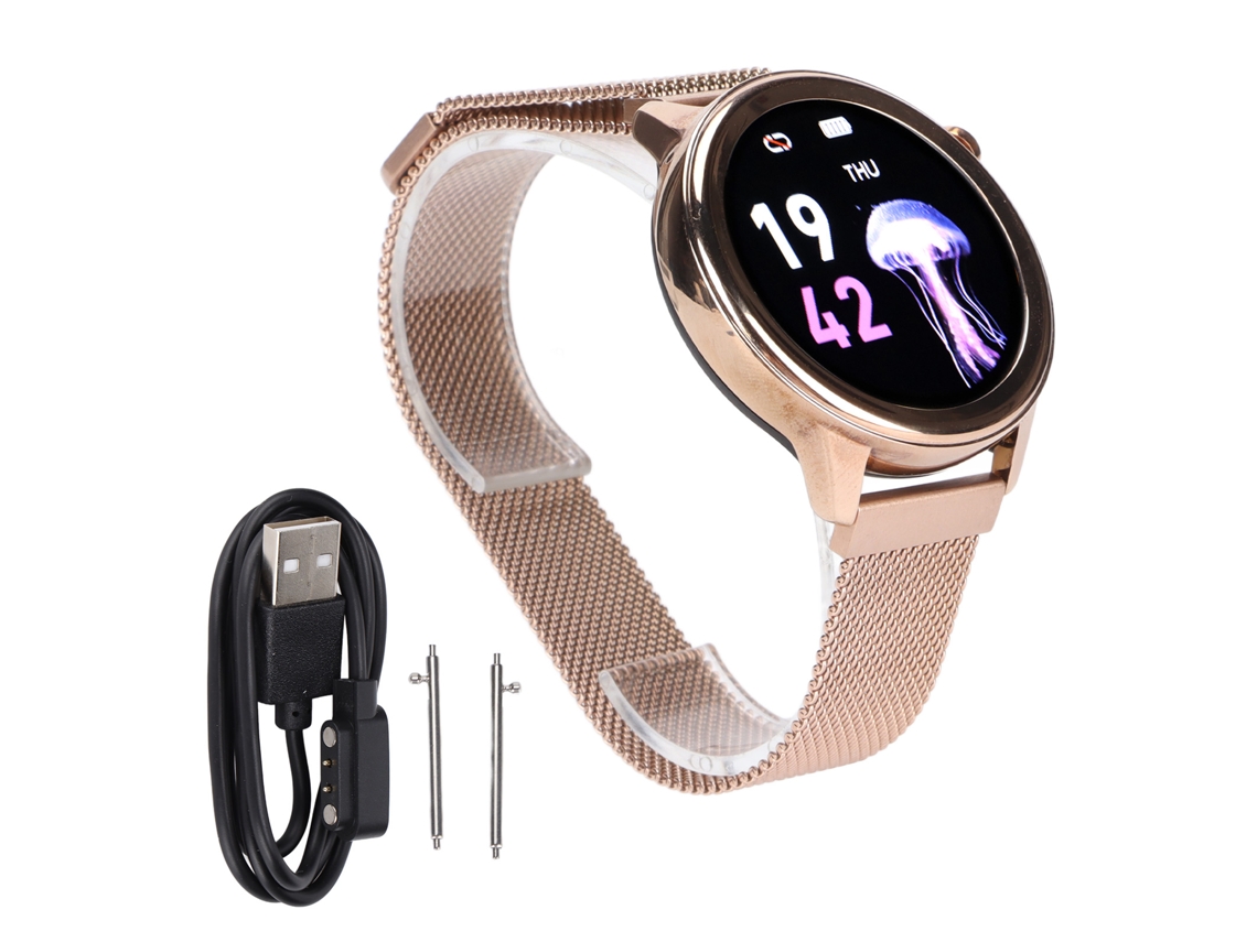 Reloj Inteligente F80 Para Mujer, Resistente Al Agua Ip68, Con Monitor De Frecuencia Cardíaca Y Pantalla Táctica Para Fitness.