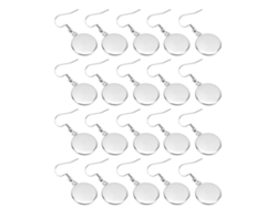 20 Marcos De Acero Inoxidable En Blanco Para Pendientes De 16 Mm, Accesorios Para Joyería Diy