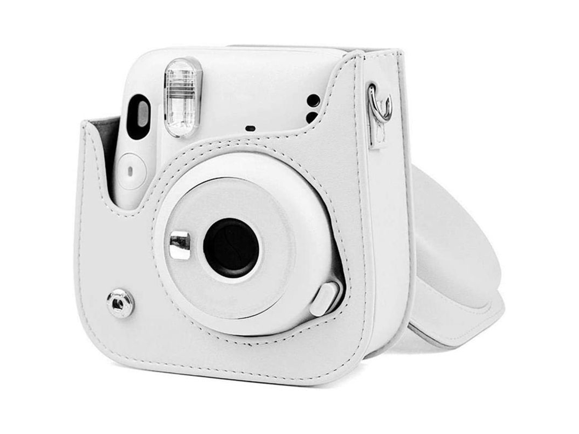 Mini Funda Para Cámara De Moda, Funda Protectora Sencilla Y Bonita Para Instax Mini 11, Blanca.