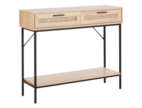Consola de Estilo Tradicional BELIANI Pasco de Tablero de Fibra Madera Clara 100X29X81