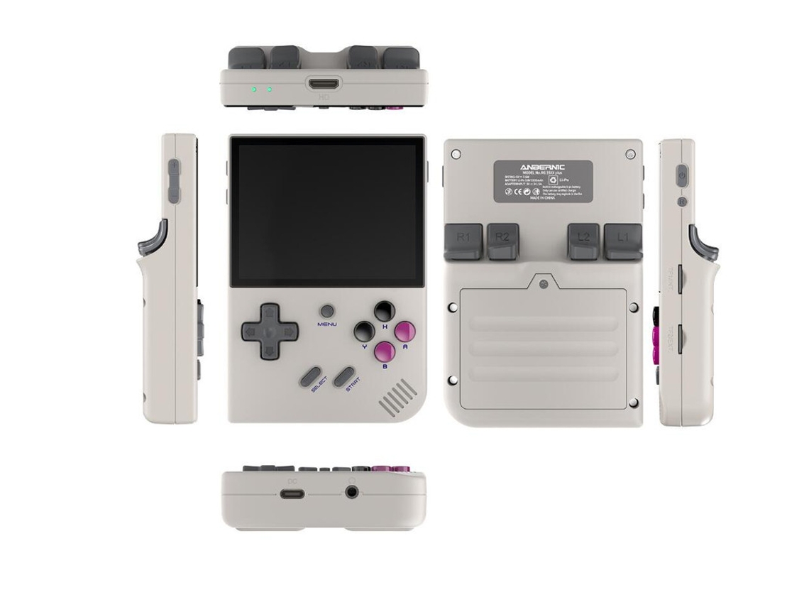 Consola SZSMART RG35XX PLUS 3,5 IPS 64G 15+ simuladores 3000+ juego gris