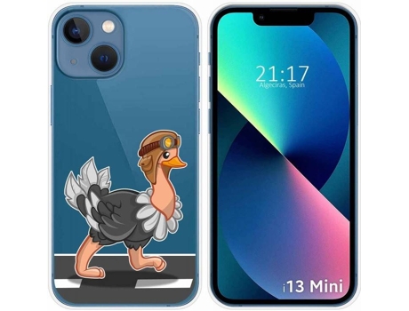 Carcasa iPhone 13 Mini (5.4) TUMUNDOSMARTPHONE Avestruz Dibujos Multicolor