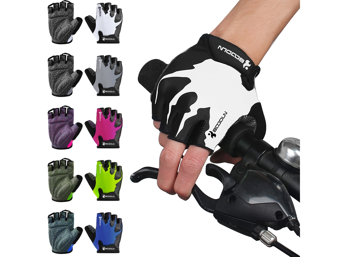 Guantes Deportivos Sin Dedos Con Propiedades Antideslizantes Y De Absorción De Impactos Para Ciclismo, Levantamiento De Pesas, Actividades Al Aire Libre Y Ciclismo De Montaña.