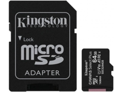 Tarjeta de Memoria MicroSDXC KINGSTON Canvas Select Plus (64 GB)