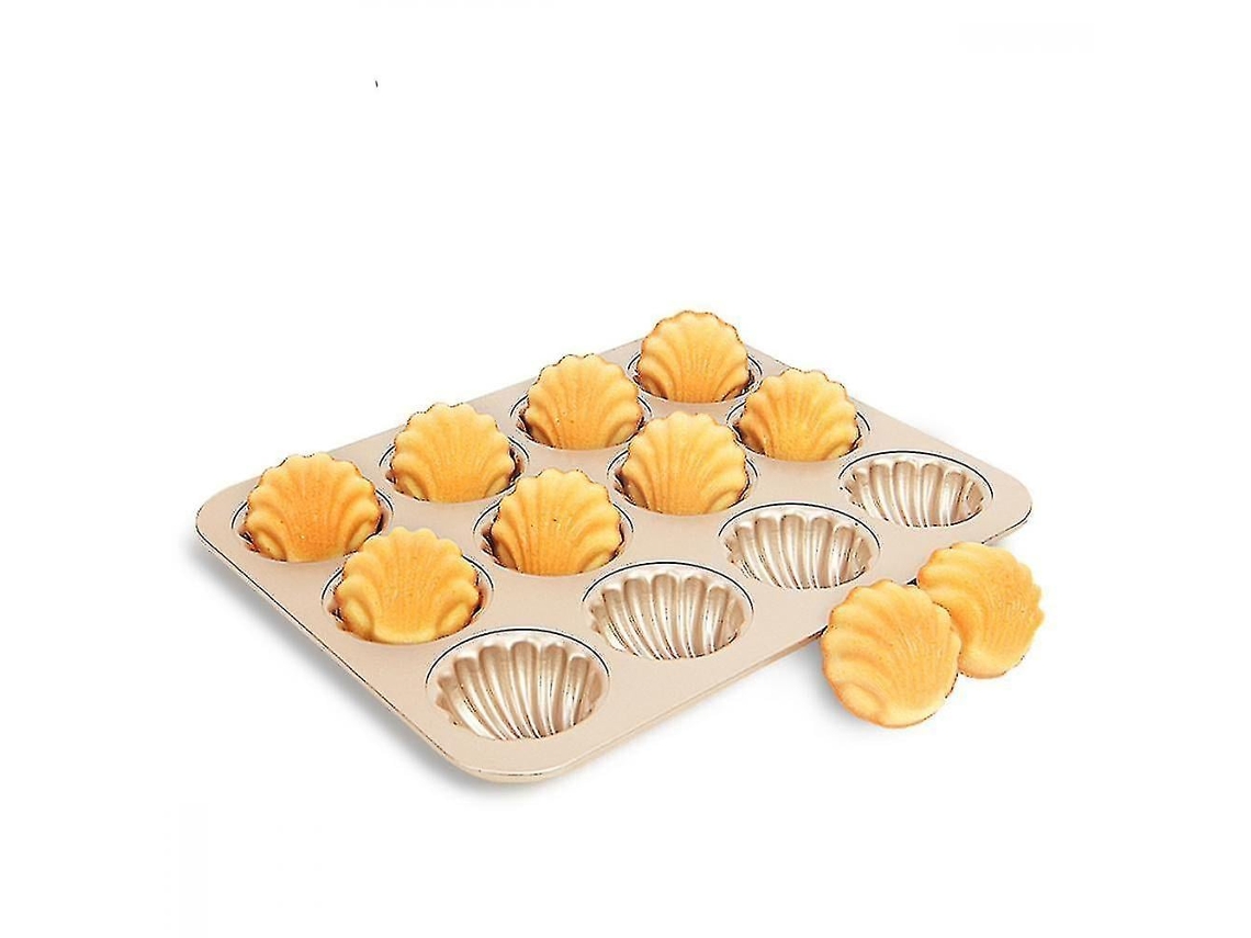 Moldes para tartas de 12 cavidades antiadherentes Madeleine Chaberlu
