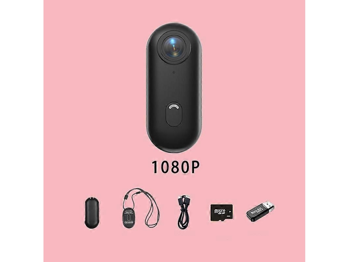 Mini cámara corporal FHD 1080p de 128 GB, cámara de acción portátil TAISHENGDA