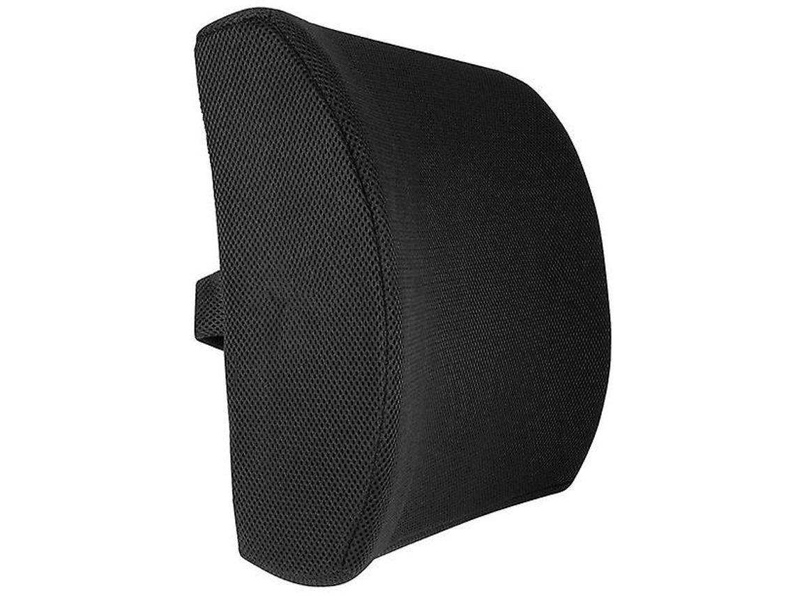 Cojín de soporte lumbar con espuma viscoelástica, funda de malla transpirable, diseño ergonómico para aliviar el dolor lumbar y corregir la postura