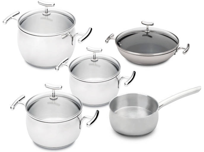 Batería de Cocina SILAMPOS Yumi Glass 5 Piezas