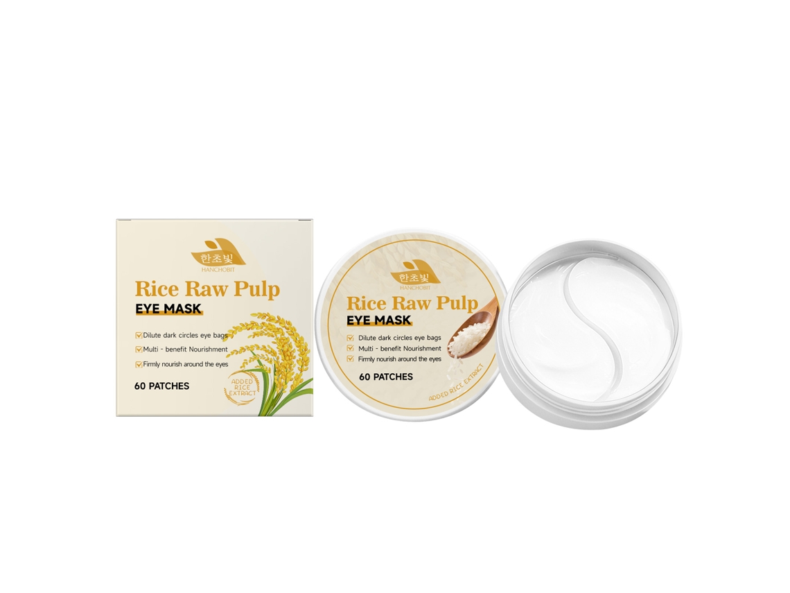 Mascarilla de puré de arroz para el cuidado de los ojos y el rostro