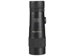 Telescopio monocular portátil de 8 pulgadas con zoom potente de 40x40 de alta potencia para acampar, color negro Gusshious