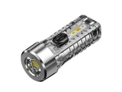 Linterna USB, linterna LED roja y azul, pequeña para juegos de aventura, 5 modos de brillo, 3 modos de brillo, 3 destellos especiales, blanca, Yunzii