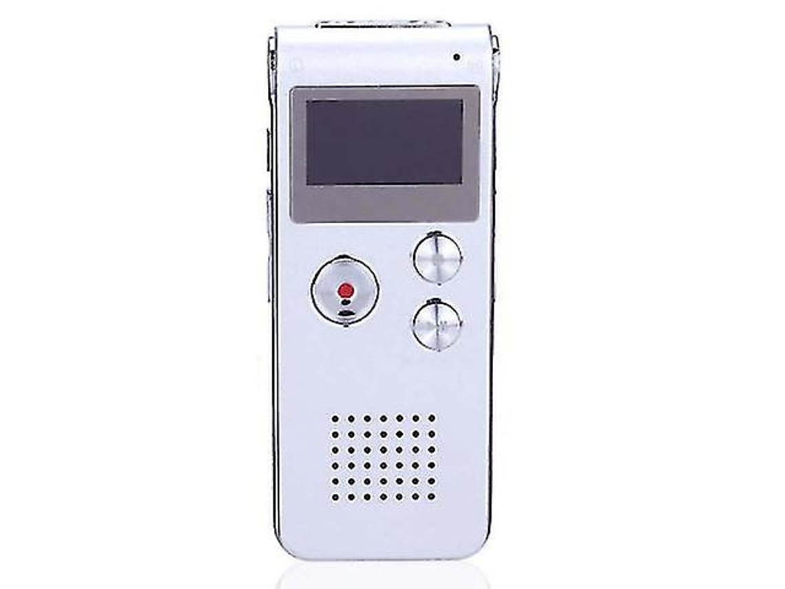 Grabadora de audio digital HD de 16 GB con 3 modos, reproductor MP3, repetición AB, grabadora de voz para conferencias, entrevistas y cursos Yizhood (plata)