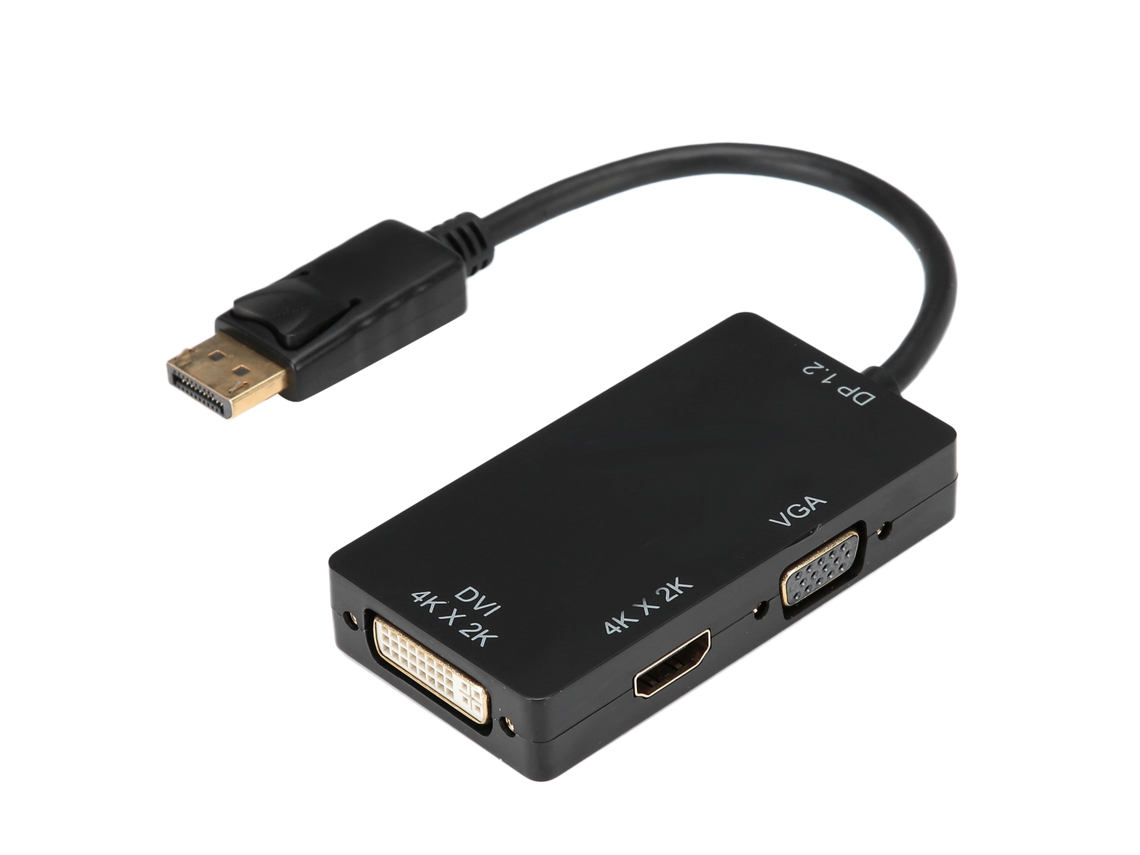 Baoj-2026adaptador 3 Em 1 Displayport Para Hdmi/vga/dvi Cabo Conversor De Alta Definição