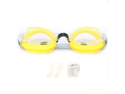 Gafas De Natación Infantiles Con Tapones Y Pinza Nasal Ajustable - Amarillas