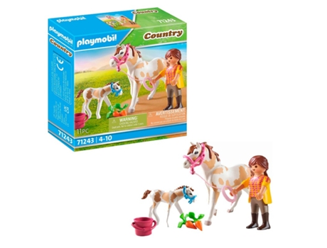 PLAYMOBIL Country Caballo Con Potro (Edad Mínima Recomendada: 4 años - 11 Piezas)