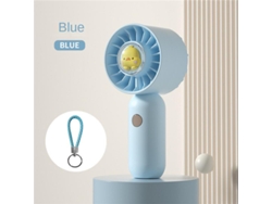 Mini Ventilador De Mano Con Forma De Pato (azul), 3 Velocidades, Batería Recargable De 501 Mah, Te Mantendrá Fresco Este Verano.
