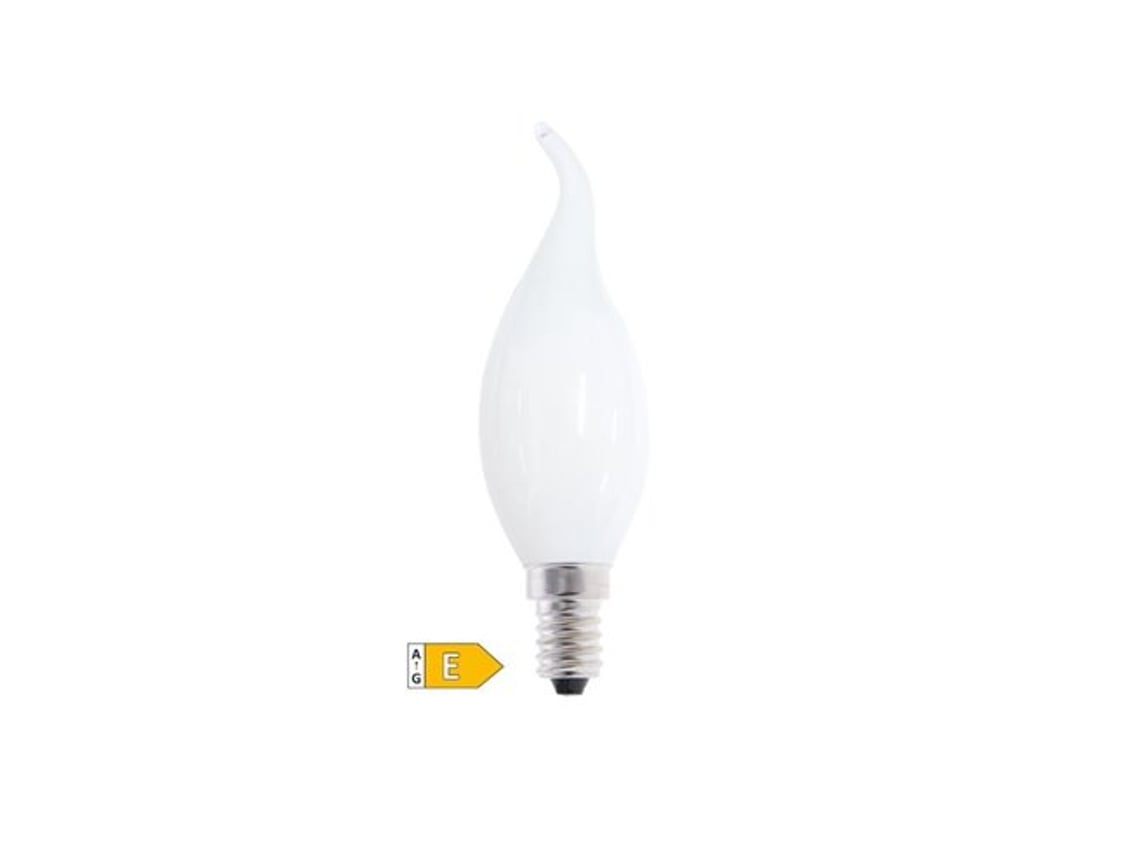 Bombilla LED tipo vela eólica, serie Crystal, 4 W, E14, 3000 K, GSC